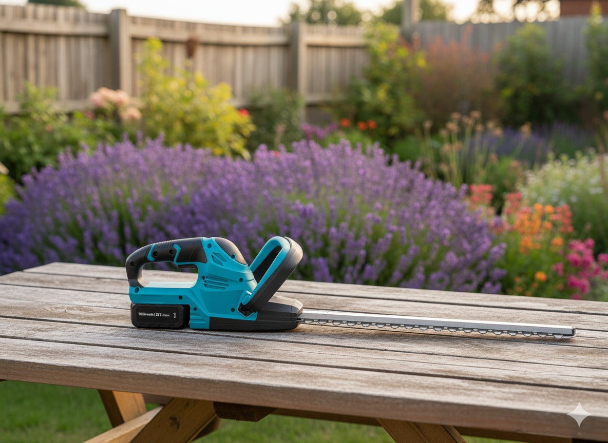 Akumuliatorinės gyvatvorių žirklės 48 cm, 21 V