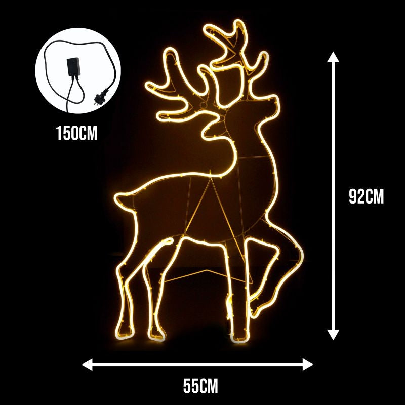 LED Kalėdinis elnias 92 cm