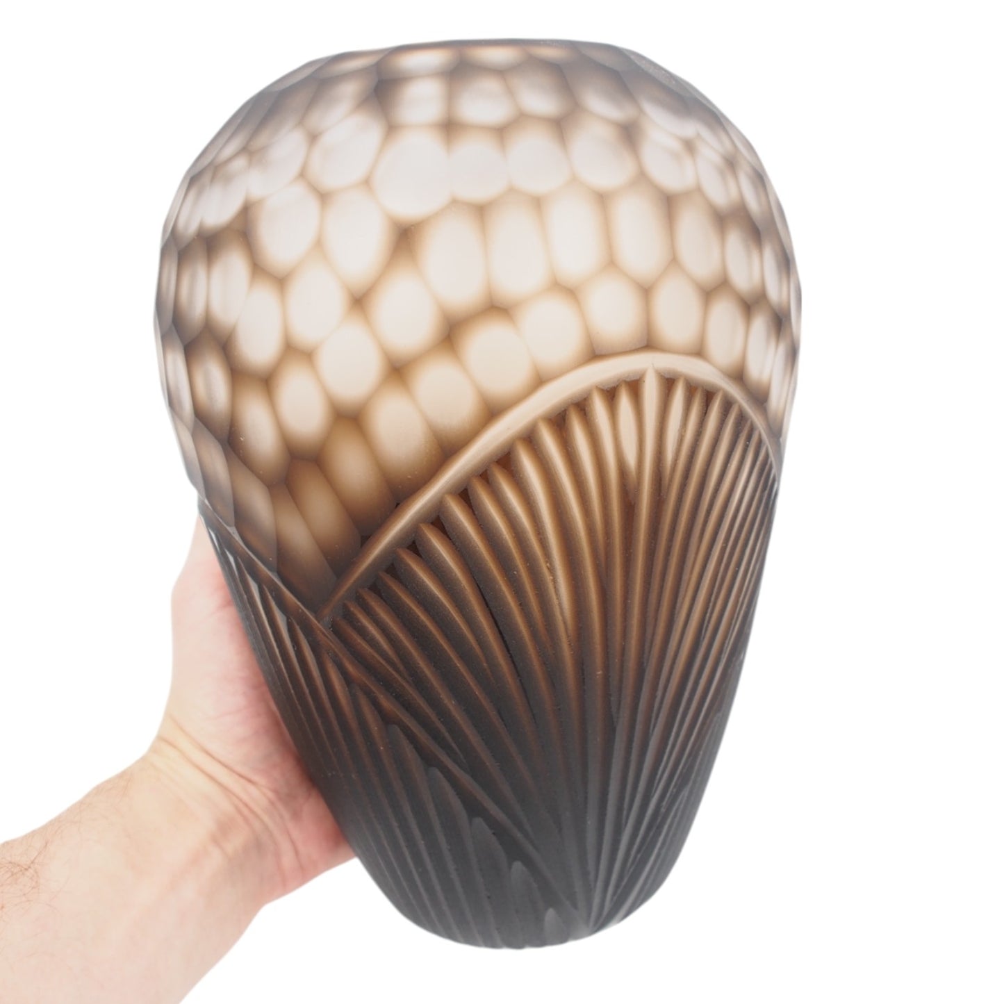 Stiklinė vaza „Forma Lumo“, 13.5 × 13.5 × 35.5 cm