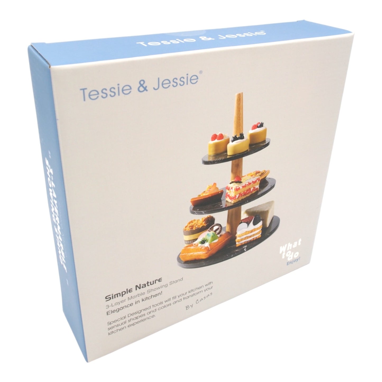 3 pakopų serviravimo padėklas