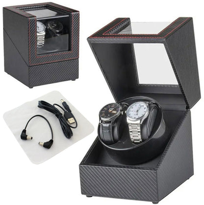 Automatinio laikrodžio užvedimo įrenginys, 2 laikrodžiams