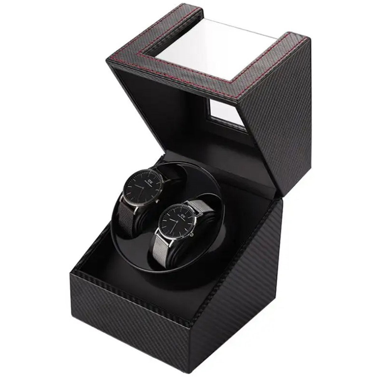 Automatinio laikrodžio užvedimo įrenginys, 2 laikrodžiams