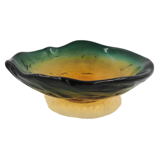 Dekoratyvinė stiklo lėkštė, 30×28×10 cm