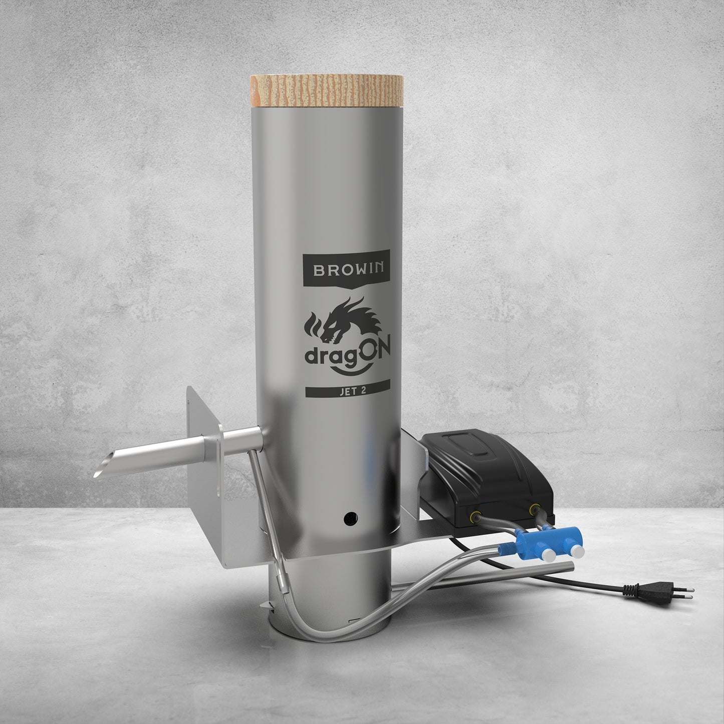 Dūmų generatorius su pelenų surinkimo padėklu