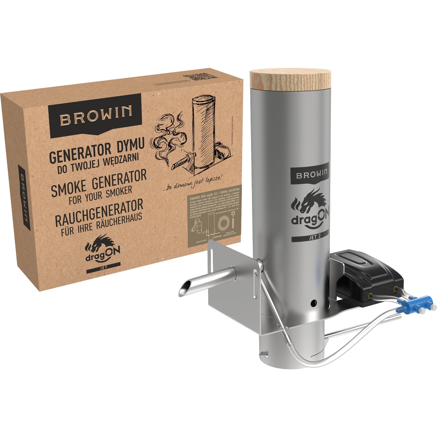 Dūmų generatorius su pelenų surinkimo padėklu