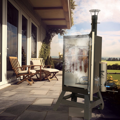 Dūmų generatorius su pelenų surinkimo padėklu