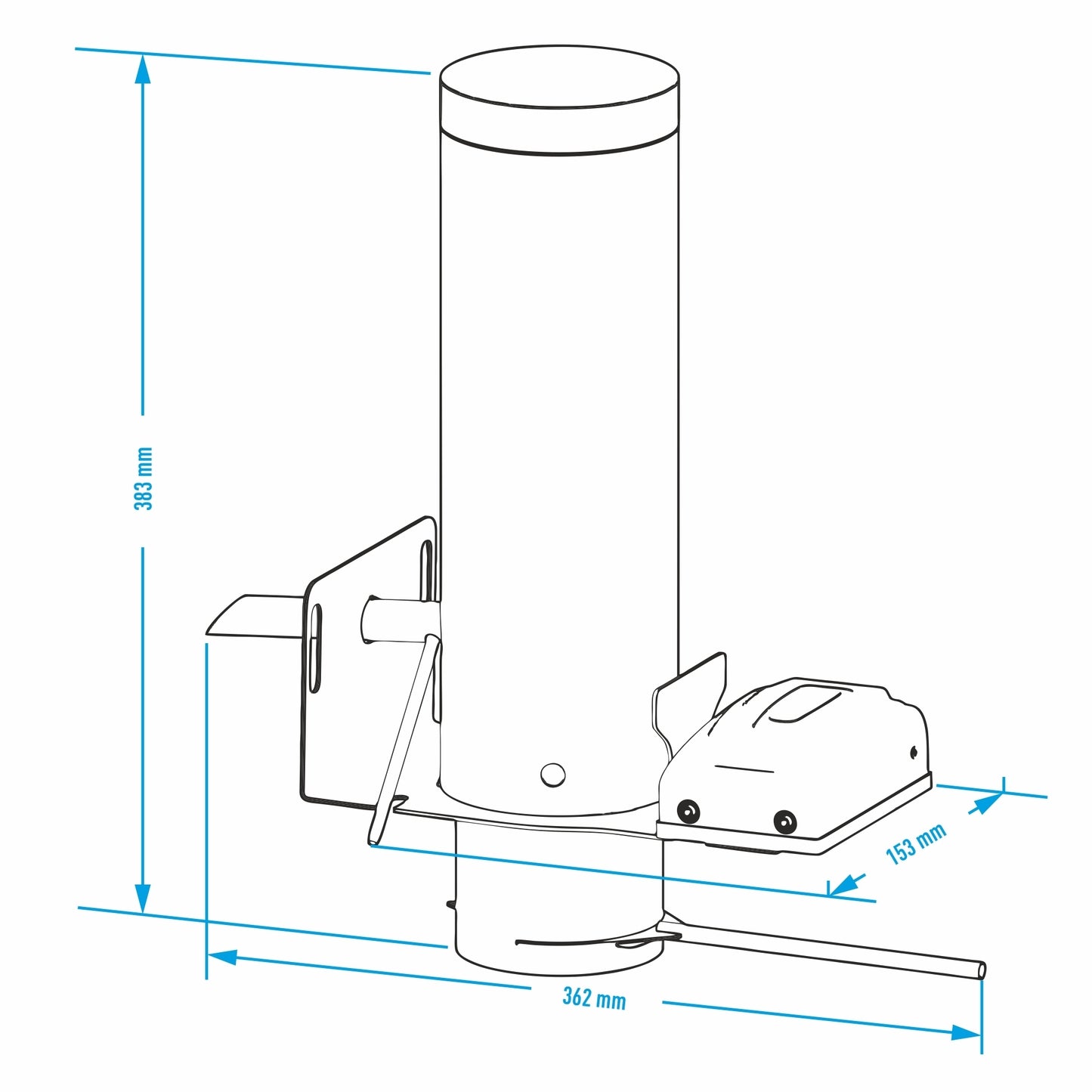 Dūmų generatorius su pelenų surinkimo padėklu