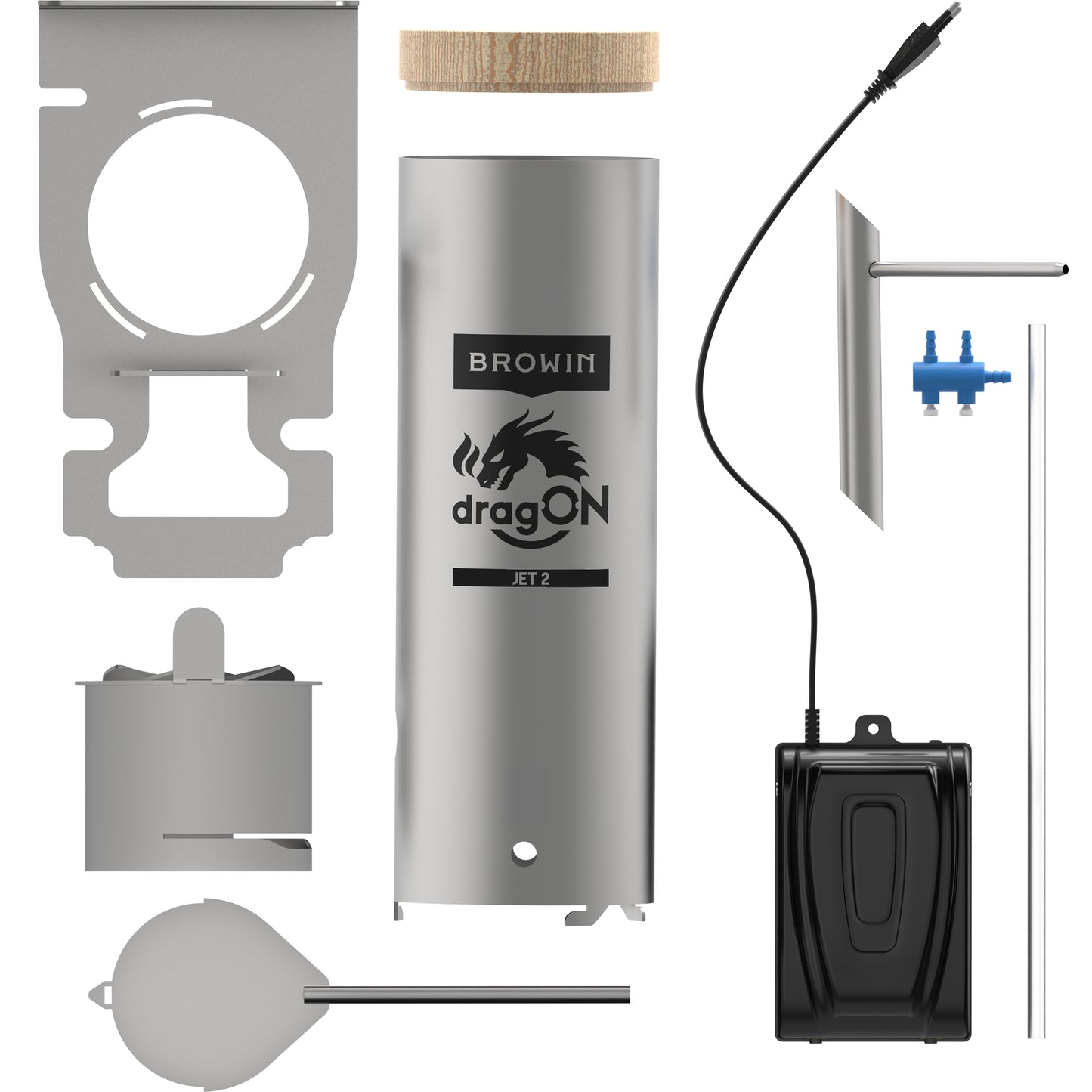 Dūmų generatorius su pelenų surinkimo padėklu