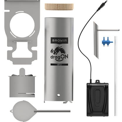 Dūmų generatorius su pelenų surinkimo padėklu