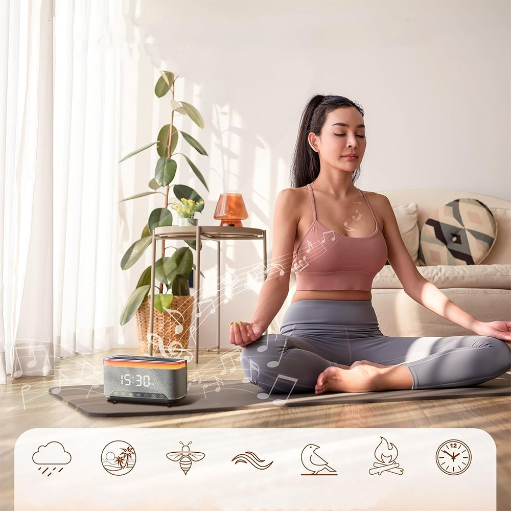 Garso kolonėlė + laikrodis + įkroviklis