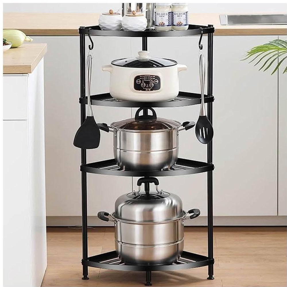 Kampinė lentyna JUODA