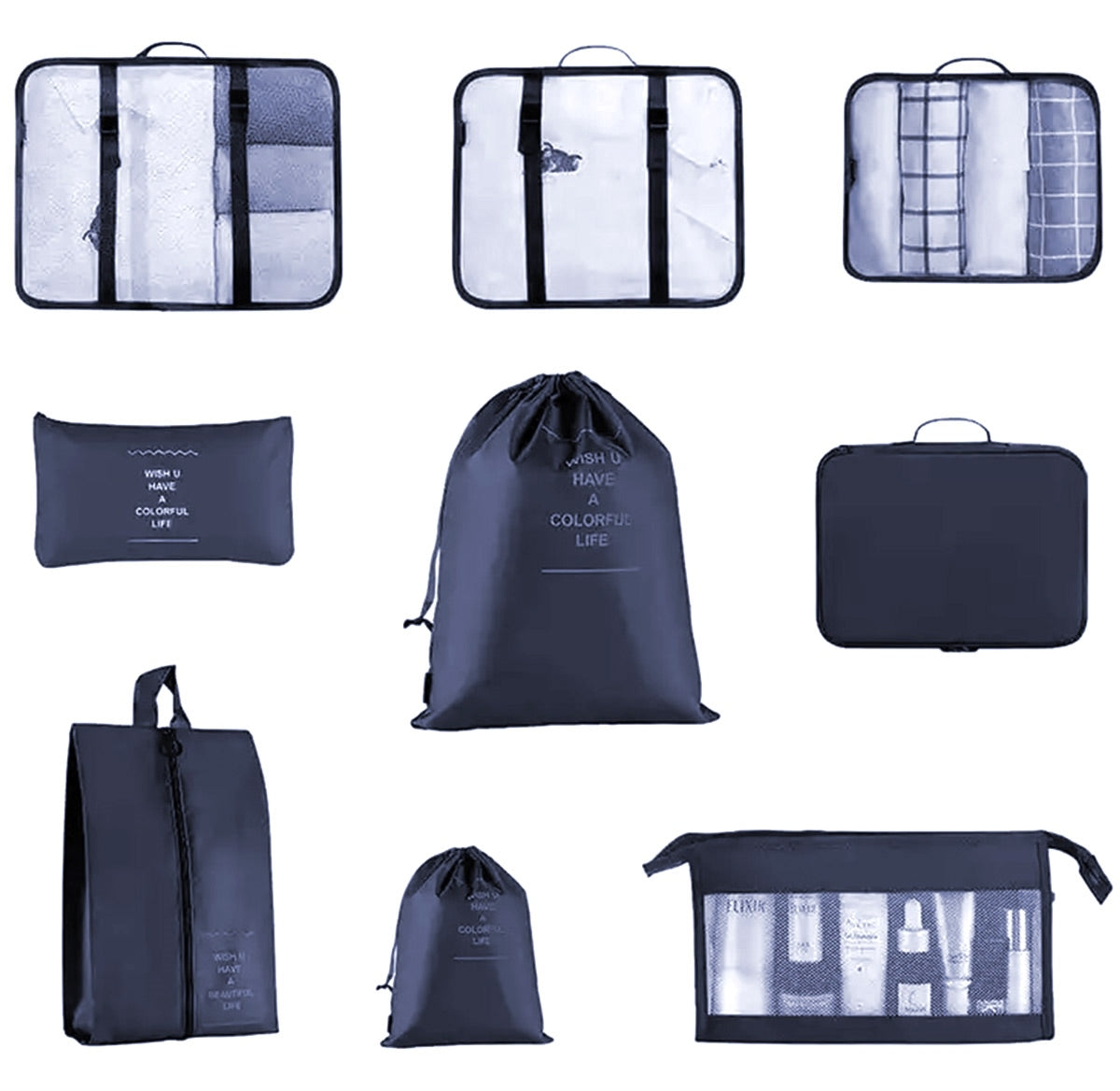 Kelioninių dėklų rinkinys