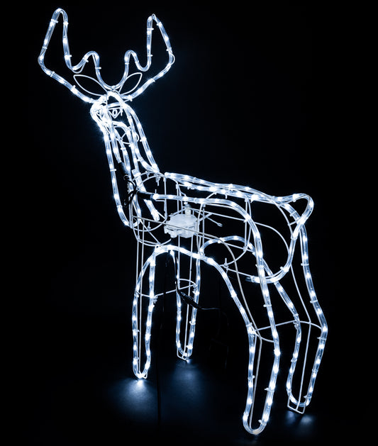 LED Kalėdinis šviečiantis elnias – 90×80 cm