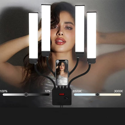 LED panelinės lempos su trikoju