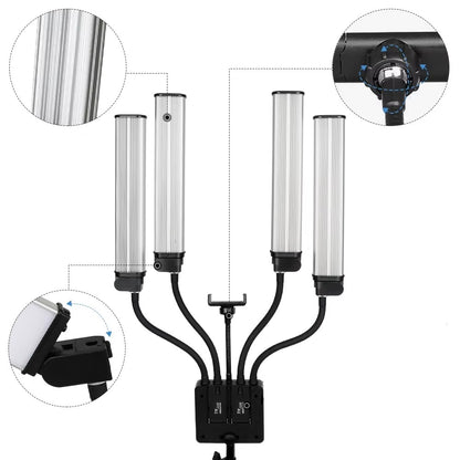 LED panelinės lempos su trikoju