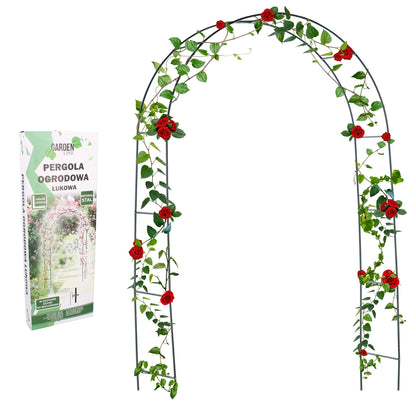 Metalinė sodo pergola vijokliniams augalams 140 × 38 × 240 cm