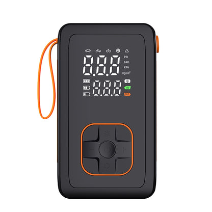 Nešiojama akumuliatorinė pompa su skaitmeniniu ekranu ir powerbank funkcija