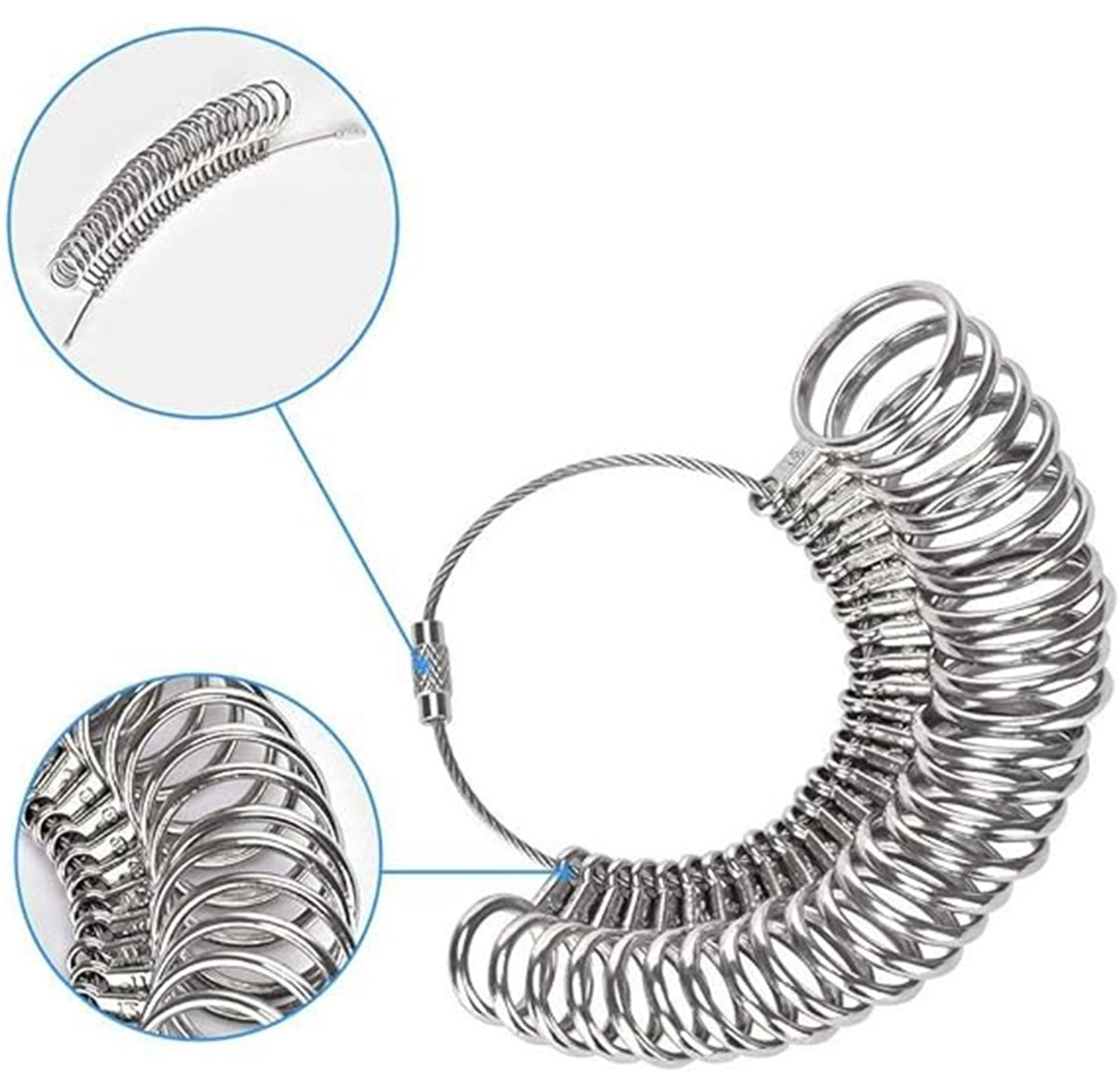 Plieninis žiedo matuoklis