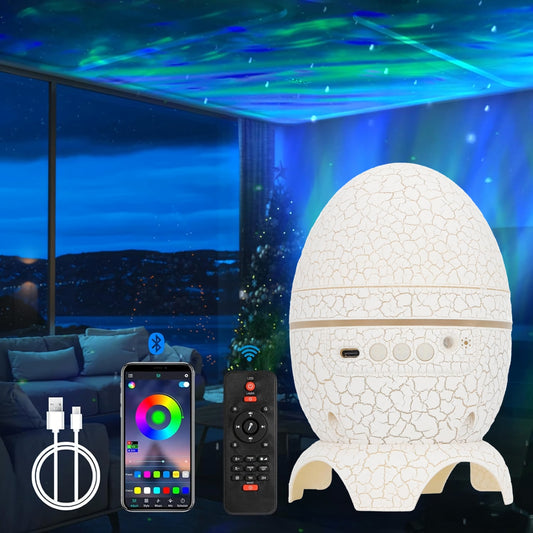 Projektorius Dinozauro Kiaušinio Formos su Garsiakalbiu