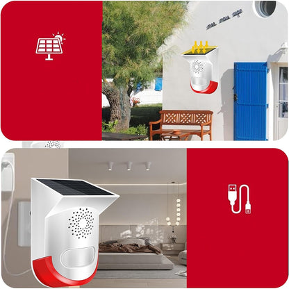 Signalizacija su saulės elementu