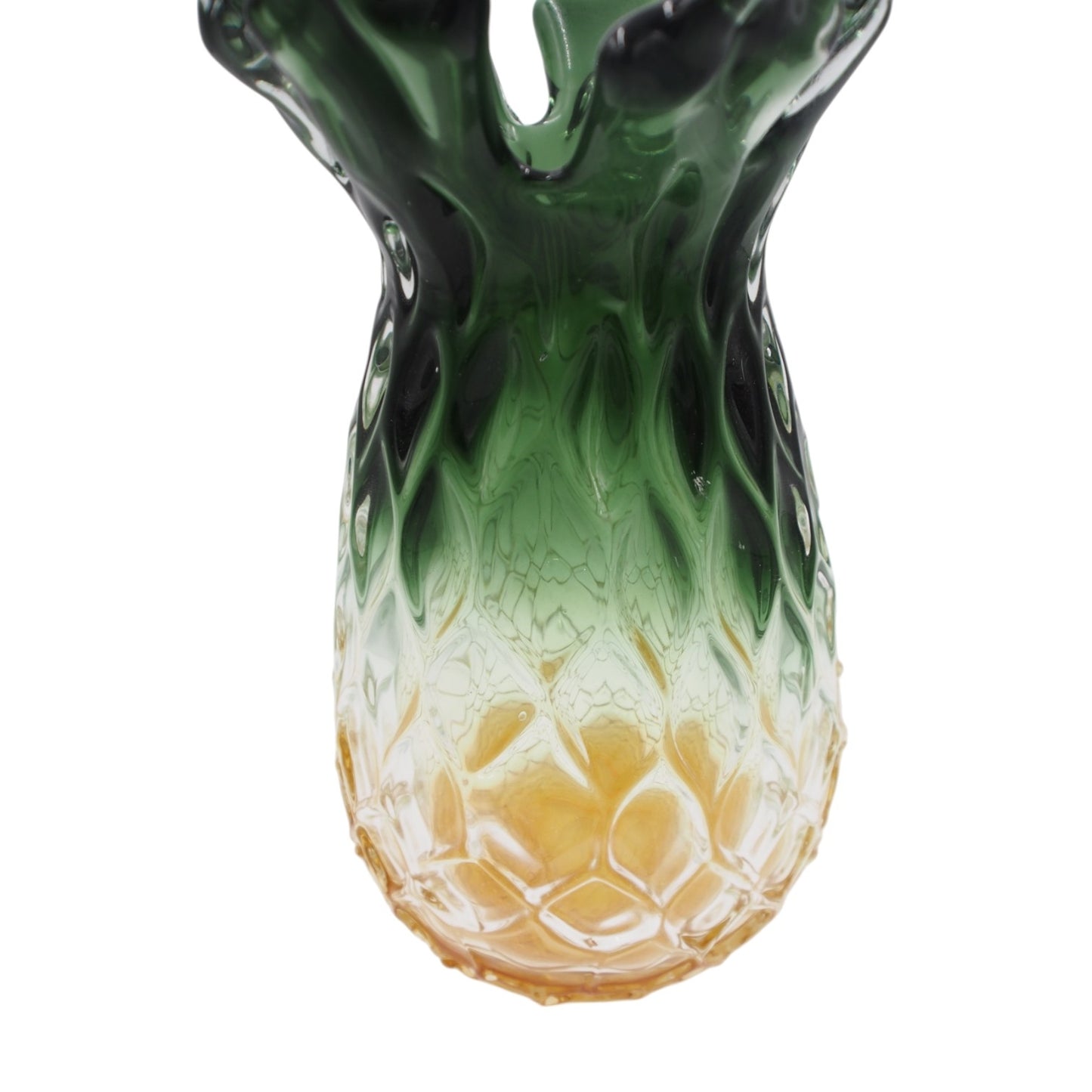 Stiklinė dekoratyvinė vaza „Ananasas“ 14 × 14 × 24 cm