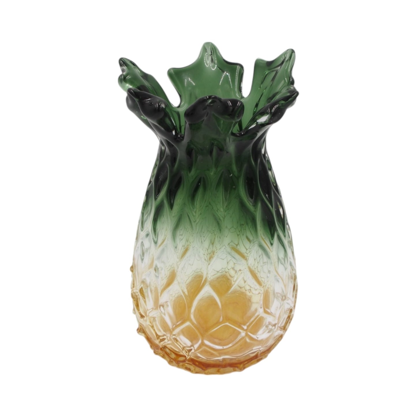 Stiklinė dekoratyvinė vaza „Ananasas“ 14 × 14 × 24 cm
