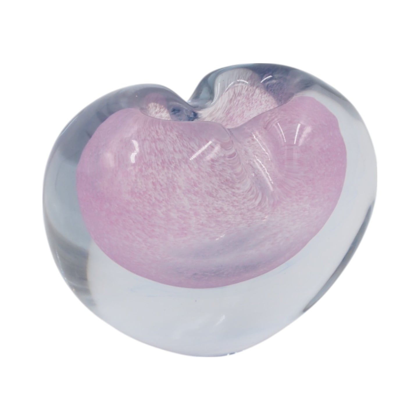 Stiklinė širdelės formos dekoracija/vaza – 15×8.5×11 cm