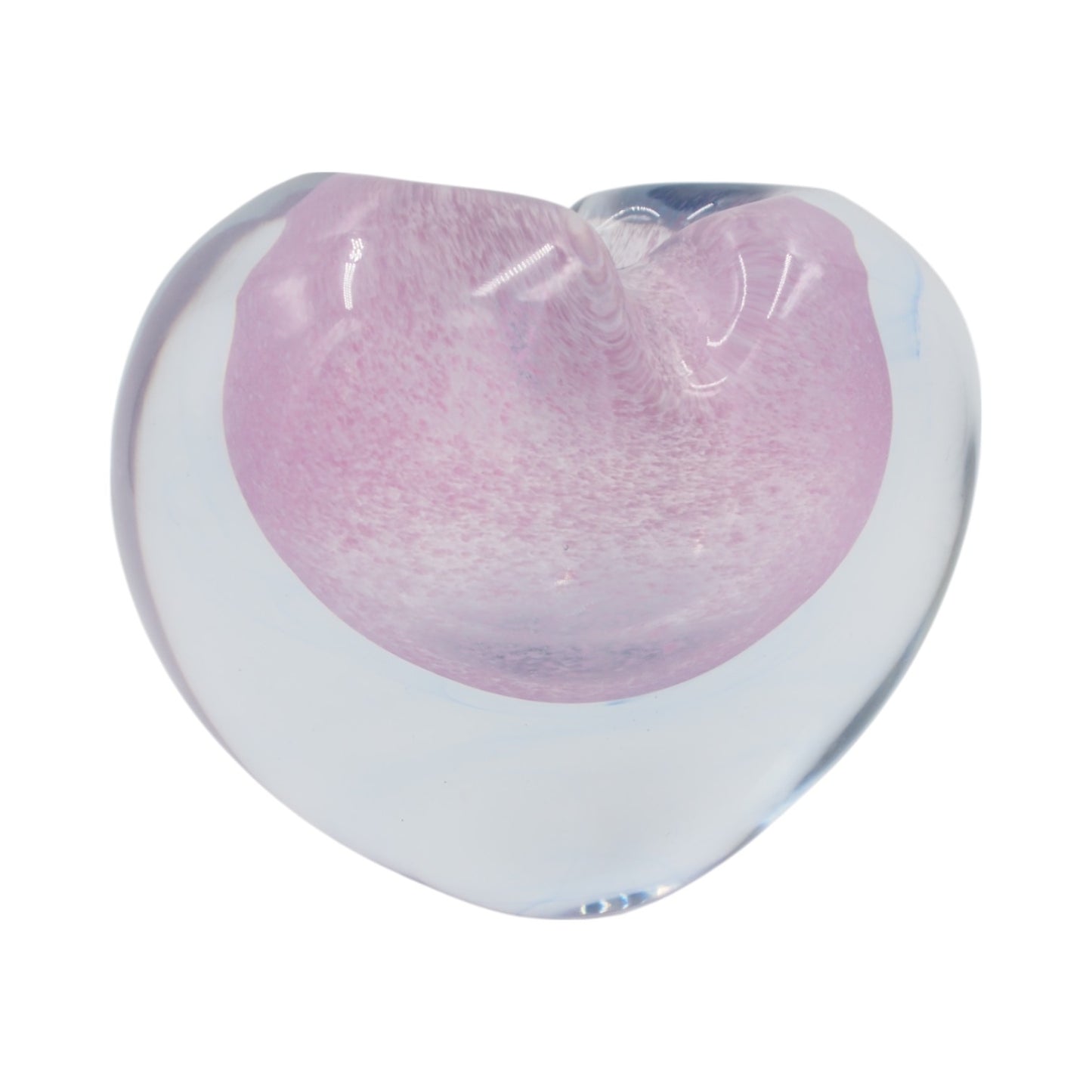 Stiklinė širdelės formos dekoracija/vaza – 15×8.5×11 cm