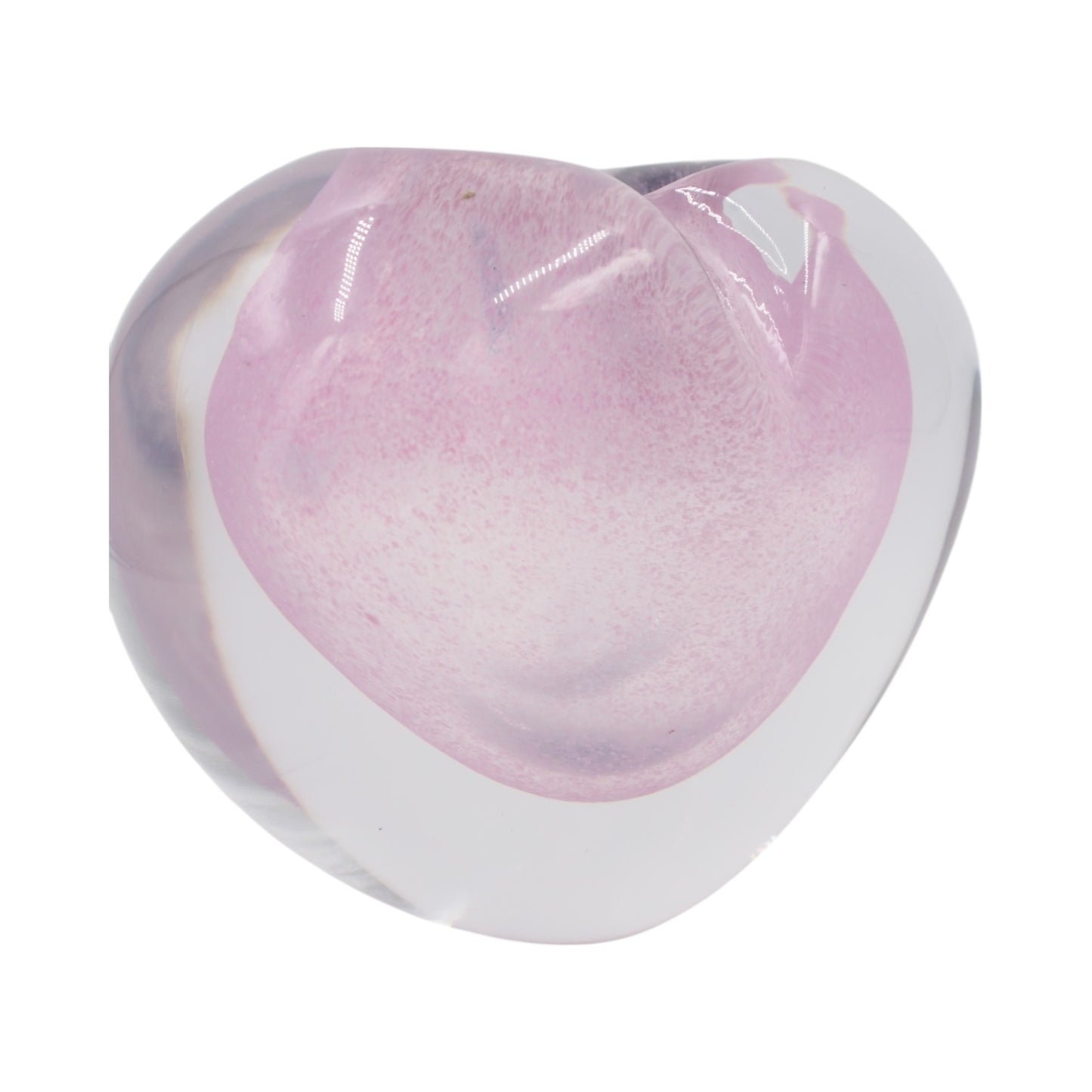 Stiklinė širdelės formos dekoracija/vaza – 18×11×14 cm