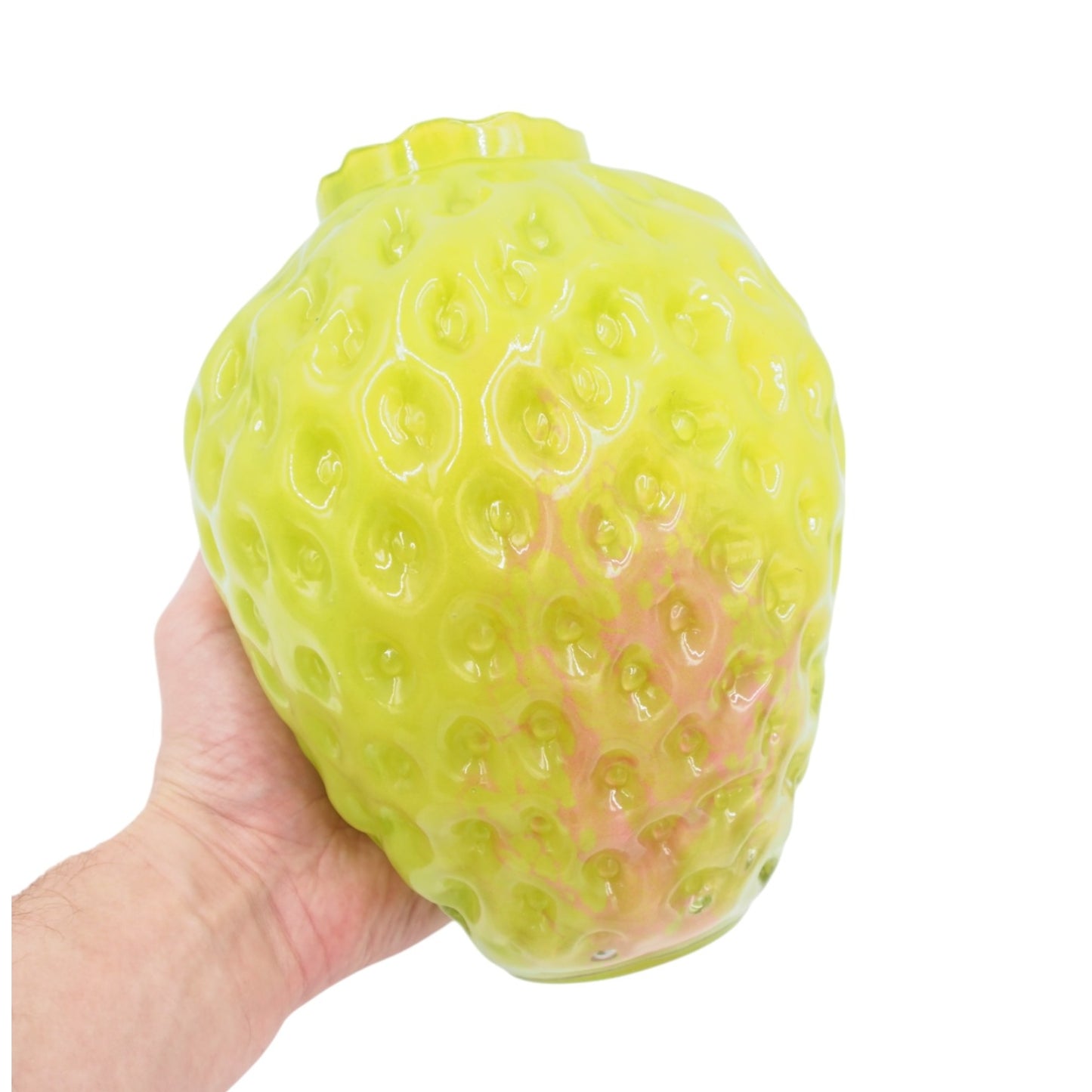 Stiklinė vaza, 18 × 17 × 22 cm