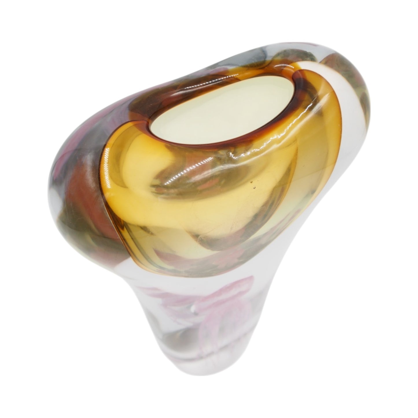 Stiklo skulptūra-vaza 18×8.5×31 cm