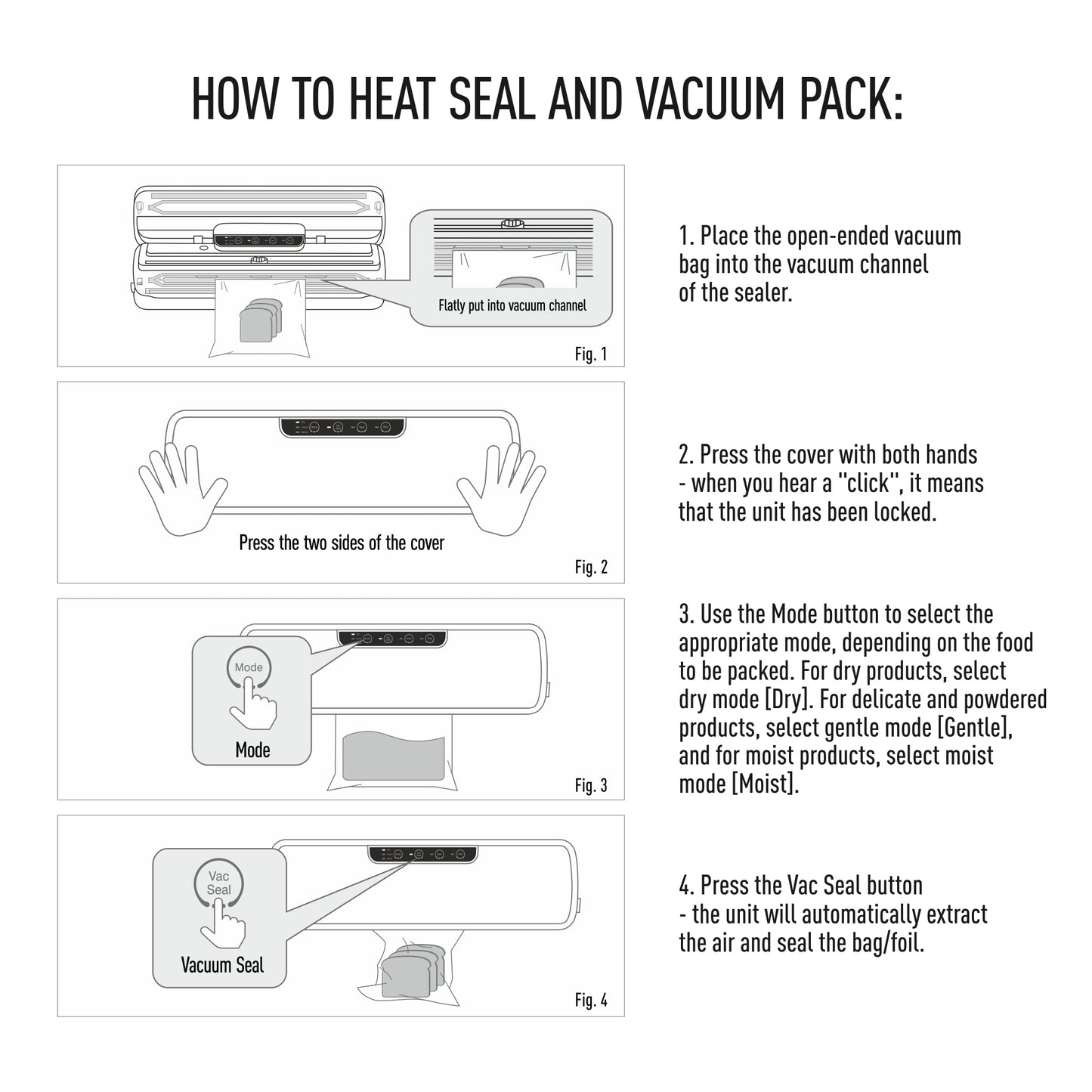 Vakuumavimo aparatas Juodas